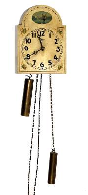 Bild Nr.1: 134-2530 Vorderzappler, Räderuhr u.: (Uhren, Wanduhren)