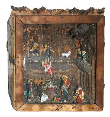 Bild Nr.1: 134-2560 Krippe.: (Volkskunst, Religiöse Volkskunst)