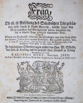 Bild Nr.2: 134-264 Merz,A.: (Alte Drucke, Handschriften und Theologie)