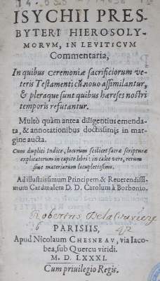 Bild Nr.2: 134-272 Nicephorus Callistus,X.: (Alte Drucke, Handschriften und Theologie)