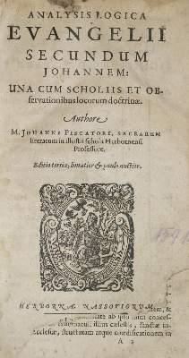 Bild Nr.1: 134-290 Piscator,J.: (Alte Drucke, Handschriften und Theologie)