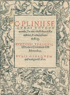 Bild Nr.1: 134-293 Plinius Secundus, Caius.: (Alte Drucke, Handschriften und Theologie)