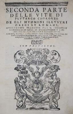 Bild Nr.1: 134-294 Plutarch.: (Alte Drucke, Handschriften und Theologie)