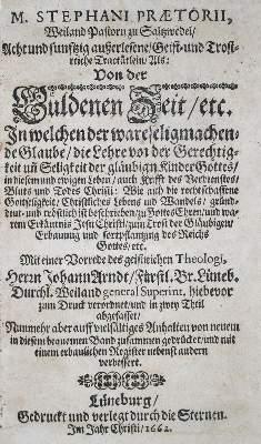 Bild Nr.1: 134-302 Praetorius,S.: (Alte Drucke, Handschriften und Theologie)