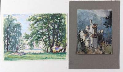 Bild Nr.2: 134-3200 Aquarelle.: (Künstlergraphik)