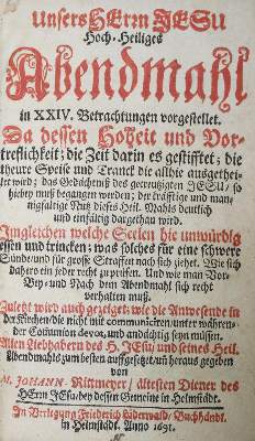 Bild Nr.1: 134-322 Rittmeyer,J.: (Alte Drucke, Handschriften und Theologie)