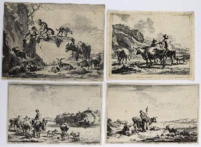 Bild Nr.5: 134-3249 Berchem, Nicolaes: (Künstlergraphik)