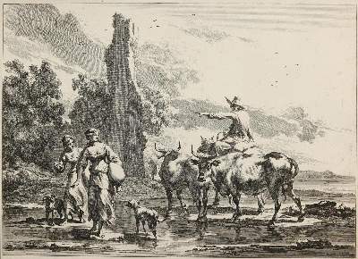 Bild Nr.2: 134-3250 Berghem, Nicolaes: (Künstlergraphik)