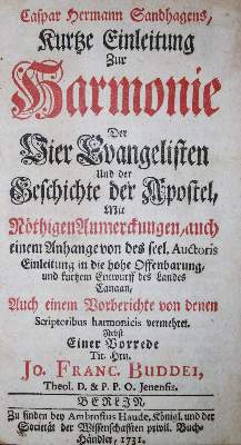 Bild Nr.1: 134-339 Sandhagen,C.H.: (Alte Drucke, Handschriften und Theologie)
