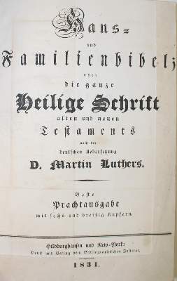 Bild Nr.2: 134-34 Haus- und Familienbibel;: (Bibeln, Einband)