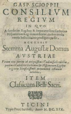 Bild Nr.1: 134-346 Schoppe,C.: (Alte Drucke, Handschriften und Theologie)