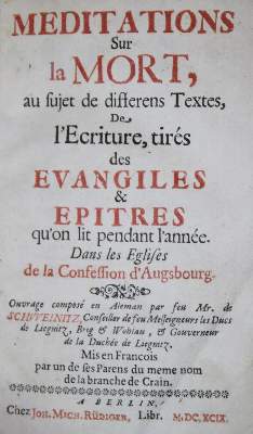 Bild Nr.1: 134-350 Schweinitz,(D.von).: (Alte Drucke, Handschriften und Theologie)
