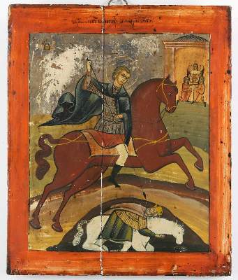 Bild Nr.1: 134-3699 Heiliger Demetrios.: (Künstlergraphik, Ikonen)