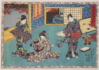 Bild Nr.1: 134-3722 Kunisada, Utagawa: (Künstlergraphik, Japan)
