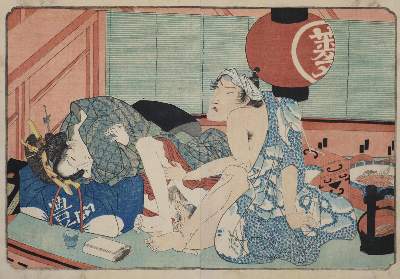 Bild Nr.1: 134-3738 Shigenobu, Yanagawa: (Künstlergraphik, Japan, Shunga)