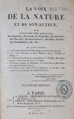 Bild Nr.2: 134-376 Thorel,(J.B.).: (Alte Drucke, Handschriften und Theologie)