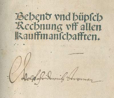 Bild Nr.2: 134-396 [Widmann, Johann].: (Alte Drucke, Handschriften und Theologie)