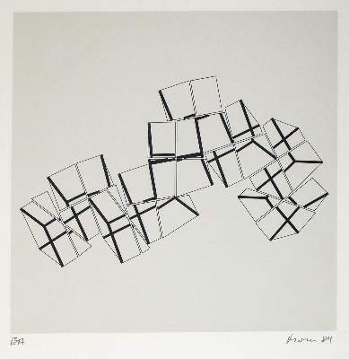 Bild Nr.1: 134-3971 Mohr, Manfred: (Künstlergraphik)