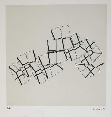 Bild Nr.2: 134-3971 Mohr, Manfred: (Künstlergraphik)