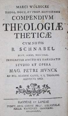 Bild Nr.1: 134-399 Wöldicke,M.: (Alte Drucke, Handschriften und Theologie)