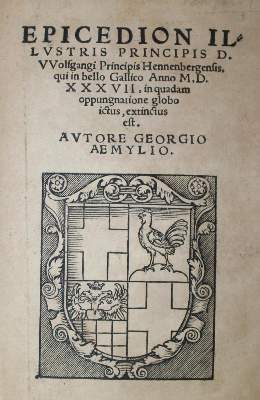 Bild Nr.1: 134-4 Aemilius,G. (d.i. G.Oemler).: (Alte Drucke, Handschriften und Theologie)