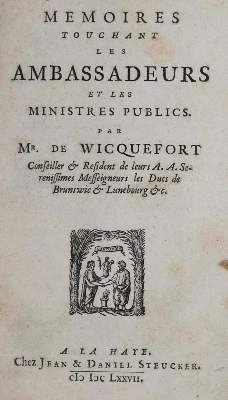 Bild Nr.1: 134-411 Wicquefort,(A.)de.: (Politik und Staatswissenschaften)
