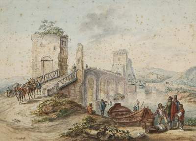 Bild Nr.1: 134-4113 Ponte Molle.: (Künstlergraphik, Rembrandt)