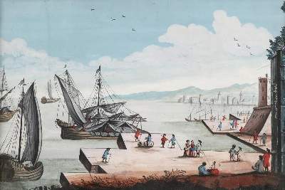 Bild Nr.2: 134-4176 Schifffahrt.: (Künstlergraphik)