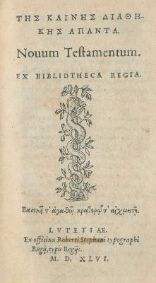 Bild Nr.1: 134-42 Novum Testamentum graece:: (Bibeln)