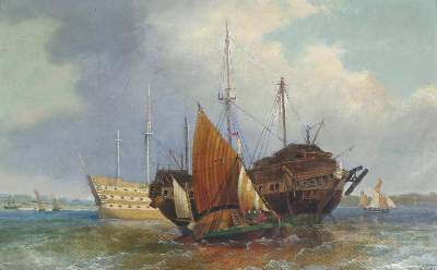 Bild Nr.2: 134-4210 Segelschiffe.: (Künstlergraphik)