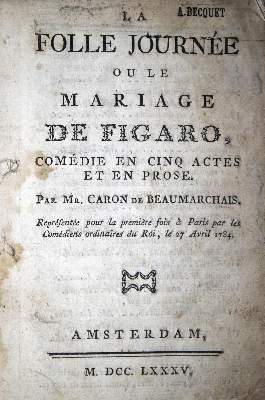 Bild Nr.1: 134-430 Beaumarchais,(P.A.)Caron de.: (Film - Theater - Tanz)