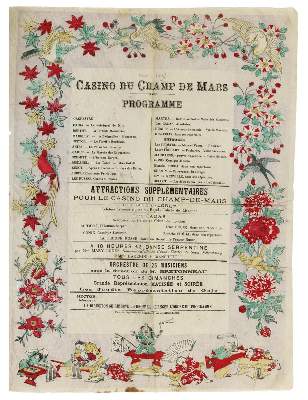 Bild Nr.1: 134-432 Casino de Champ de Mars Programme.: (Film - Theater - Tanz)