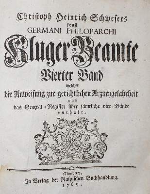 Bild Nr.1: 134-471 Schweser,C.H. (gen.: Germanus Philoparchus).: (Juridica und Kriminologie)