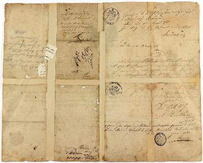 Bild Nr.2: 134-509 Urkunde.: (Militaria, Handschriften)