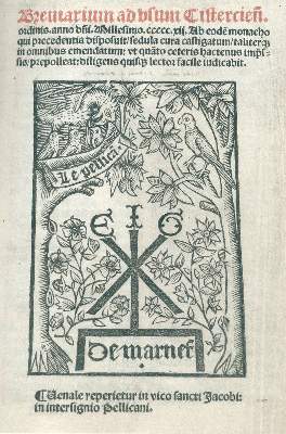 Bild Nr.1: 134-59 Breviarium ad usum Cistercien(sis) ordinis.: (Alte Drucke, Handschriften und Theologie)