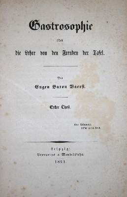 Bild Nr.1: 134-614 Vaerst,E.: (Küche und Haushalt, Gastrosophie)