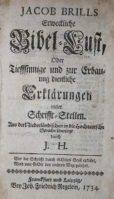 Bild Nr.1: 134-62 Brill,J.: (Alte Drucke, Handschriften und Theologie)
