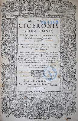 Bild Nr.2: 134-81 Cicero,M.T.: (Alte Drucke, Handschriften und Theologie)