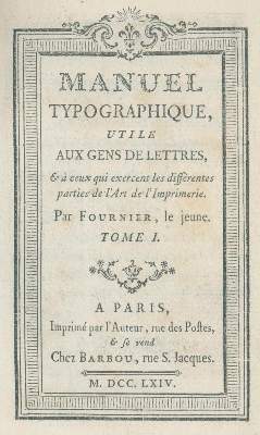 Bild Nr.2: 134-810 Fournier, P(ierre) S(imon).: (Typographie und Kalligraphie)