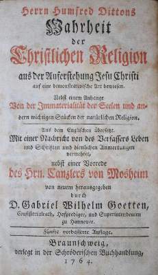 Bild Nr.1: 134-92 Ditton,H.: (Alte Drucke, Handschriften und Theologie)