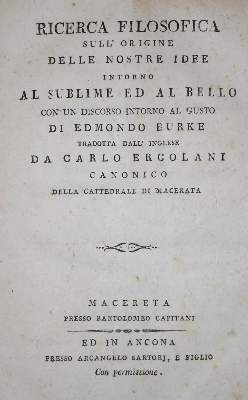 Bild Nr.1: 134-929 Burke,E.: (Literatur und illustrierte Bücher bis 19.Jahrhundert)