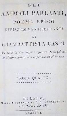 Bild Nr.1: 134-932 Casti,G.: (Literatur und illustrierte Bücher bis 19.Jahrhundert)
