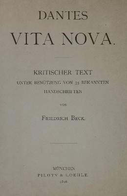 Bild Nr.1: 134-945 Beck,F.: (Dante)