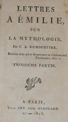 Bild Nr.1: 134-946 Demoustier,C.A.: (Literatur und illustrierte Bücher bis 19.Jahrhundert)