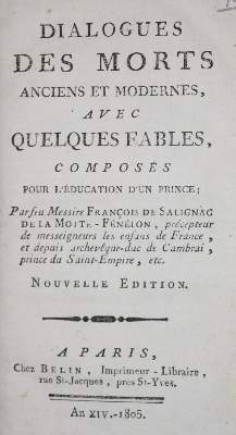 Bild Nr.1: 134-971 Fenelon,(F.de Salignac de la Mothe).: (Literatur und illustrierte Bücher bis 19.Jahrhundert)