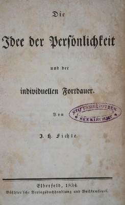 Bild Nr.2: 134-972 Fichte,I.H.: (Literatur und illustrierte Bücher bis 19.Jahrhundert)