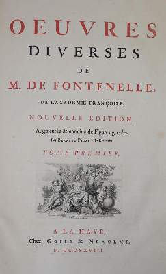 Bild Nr.1: 134-976 Fontenelle,(B. le Bovier (Bouyer),de.: (Literatur und illustrierte Bücher bis 19.Jahrhundert)