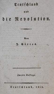 Bild Nr.1: 134-989 Görres,I.: (Literatur und illustrierte Bücher bis 19.Jahrhundert)