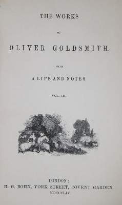 Bild Nr.1: 134-996 Goldsmith,O.: (Literatur und illustrierte Bücher bis 19.Jahrhundert)