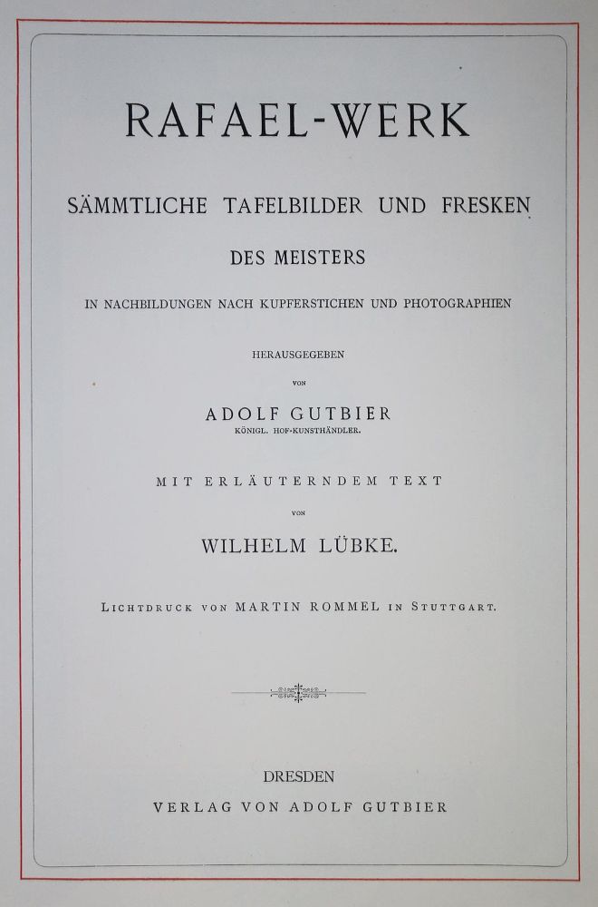 Große Abbildung Nr.1: 135-1029 Lübke,W.: (Rafael)